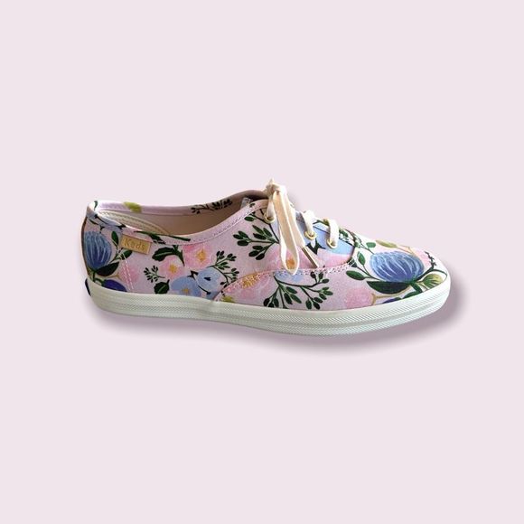 Keds Rifle Paper pink floral shoes 6.5 W - Picture 3 of 11